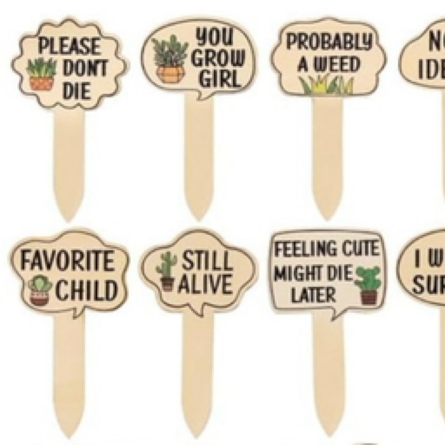 Plant Puns Labels