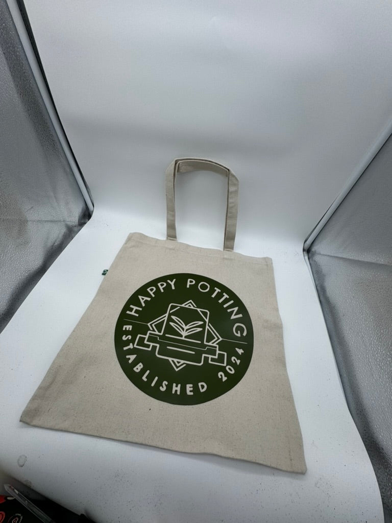 Happy Potting Canvas Tote Bags